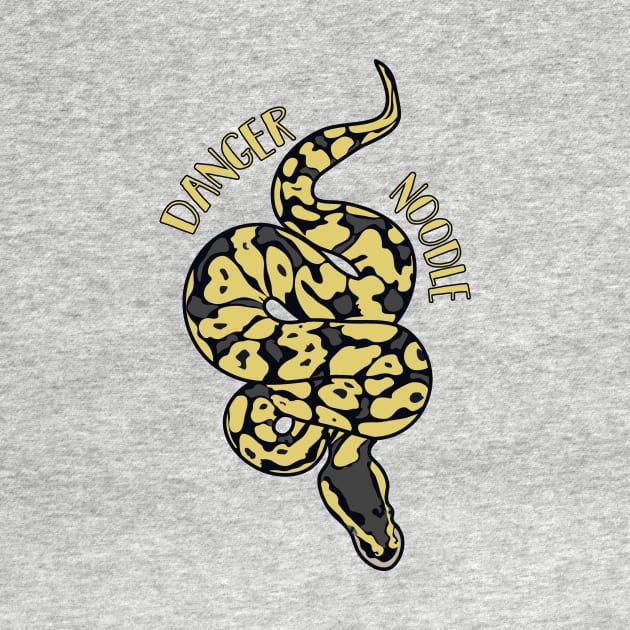 Danger Noodle Snake Lover Funny Ball Python by charlescheshire